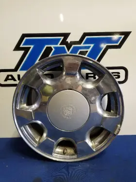 09593258 Cadillac 2000-2005 Deville Wheel 5 Lug Base 16x7 7 Spoke Chrome Opt Qc8