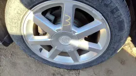 09595340 Cadillac 2005 Sts 17 Aluminum Wheel Oem Rear Back 7 Spoke Rim Chrome #3