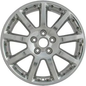 9596681 Cadillac Metallic Polished 9 Spoke 18 X 8 Refurbished Wheel