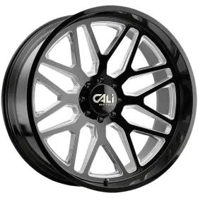 9115-2170bm Cali Off-road 9115 Invader 20x10 8x170 -25mm Black/milled Wheel Rim 20 Inch
