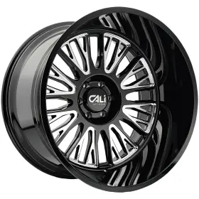 9116-22270bm Cali Off-road 9116 Vertex 22x12 8x170 -44mm Black/milled Wheel Rim 22 Inch