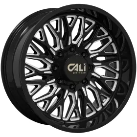 9118-22181bm Cali Off-road 9118 Crusher 22x10 8x6.5 Inch -19mm Black/milled Wheel Rim 22
