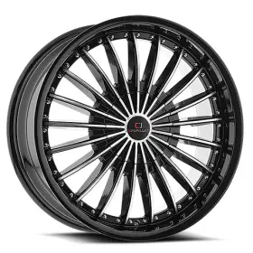 Clv-32208551143120 Cavallo 35bm Clv-32 20x8.5 5x114.3/5x120 Offset 35 Gloss Black Machined Qty Of 4