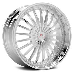 Cavallo Clv-32208551143120 35nc Clv-32 Wheel 20x8.5 35 5x120.65 74.1 Chrome Single Rim