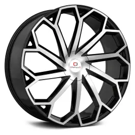 Clv-51208551121143 Cavallo 35bm Clv-51 Wheels 20x8.5 35 5x114.3 74.1 Black Rims Set Of 4