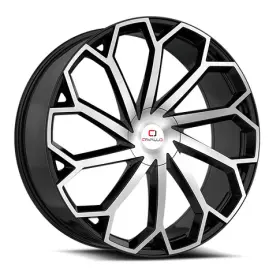 Clv-51208551143120 Cavallo 35bm Clv-51 20x8.5 5x114.3/5x120 Offset 35 Gloss Black Machined Qty Of 4