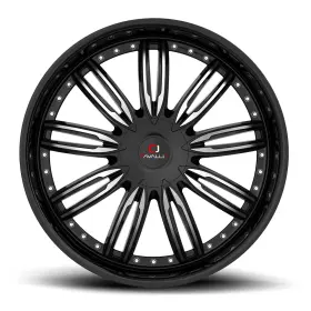 Clv-54208551143120 Cavallo 35bm 1 New 20x8.5 Clv-54 Gloss Black Machined 5x114.3 5x120 5x4.5 Et35 Wheel