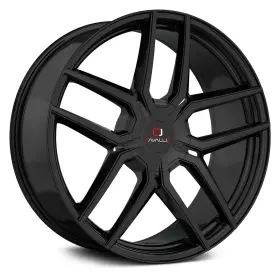 Clv-55188051001143 Cavallo 35gb Clv-55 Wheels 18x8 35 5x100 74.1 Black Rims Set Of 4