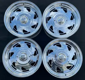 7017806505 Center Line 4 17 Inch Vintage Centerline Spitfire Wheels 17x8 Rims 5x5 And 5x5.5 Obs Chevy Ford