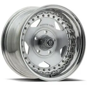 000p-54061-06 Centerline 15x4 000p Convo Pro Polished Brushed Wheel 5x4.75 -6mm