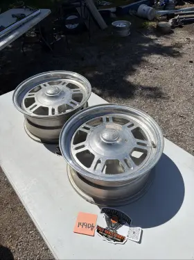 4-108 Centerline 4x108 4x4.5 4-4.5 Thruster 15 Inch 4 Lug Wheels Mag Pair Center Cap Honda Trike Motortrike