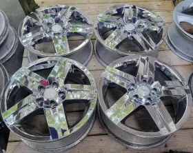 19153403 Chevrolet 2007-2012 Equinox 17 Inch Oem Wheels Rims Chrome Set