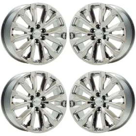 84258723 Chevrolet 22 Inch Silverado Tahoe Bright Chrome Wheels Oem Set Gv095 Exchange