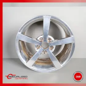 9597340 Chevrolet 06-13 C6 Corvette 8.5 X 18 Inch Front Wheel Rim 5 Spoke Polished Oem
