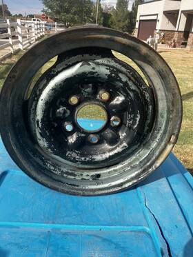 Chevrolet Gm-65 Oem 1965 Gm Impala Steel Wheel Rim 14x5 5x4.75 Bolt- H Code