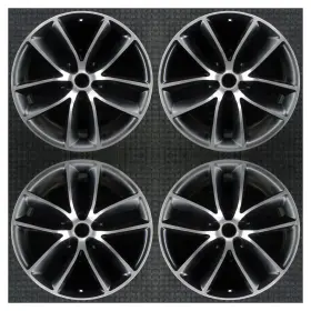 5ld371xfaa Chrysler Set 2015-2023 Dodge 300 Challenger Charger Satin Black Wheels Rims 2526