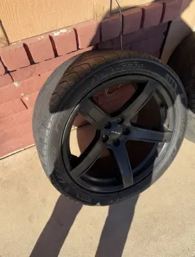 5zw66trmab Chrysler 2018-2019 Dodge Challenger Hellcat 20x9.5 5 Spoke With Srt Center Cap Curb Rash