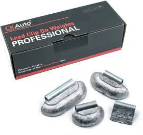 001025 Ckauto 100pcs P Type Lead Clip On Wheel Weights Assortment 0.25oz-1oz