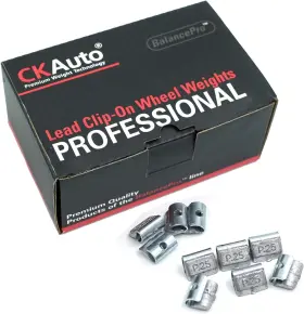 Cksafecpww001025 Ckauto P Style 1/4oz 0.25oz Lead Clip On Wheel Weights Uncoated