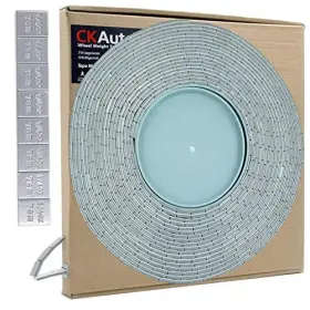 Cksaferww005grey Ckauto 0.25oz Grey Adhesive Stick On Roll Wheel Weights 1 1/4oz