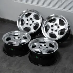 Chw-001silver Classic Hero Parts 17 Inch Bmw Style 21 Throwing Star Replica Wheels 17x8 And 17x9 5x120 Silver M6 M5 E36