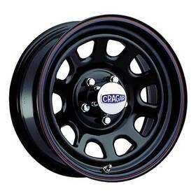 Cragar 1527418565b Black D Window Wheels