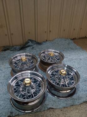 Cragar 260-61c5754 Vintage 1998/1999 30 Star Gold And Chrome Wire Wheel
