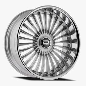 Dazz D104249008p0022 Merlot D104 24x9 5x120.7/5x127 Et0 Gloss Silver Brush/chrome Ss Qty Of 1