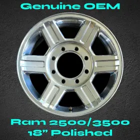 1hl36trmaa Dodge Clean 17 Inch Wheel For Ram 2500 3500 2010-2013 Stock Oem Polished Rim 8x6.5