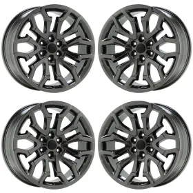 68565553ac Dodge 22 Inch Ram 1500 Black Chrome Wheels Rims Factory Oem Set 4 041 Exchange