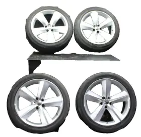 Alyck081a Dodge 08-14 Challenger Srt Silver Machined Face Alloy Wheel Rim Set 20x9 Five 5 Spoke