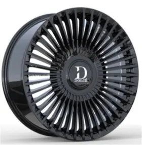 Trento-229018gb Dolce Luxury 4 New 22x9 Trento Glossy Black Wheel 5x115 5x120 Et15 Cb73.1 Rim