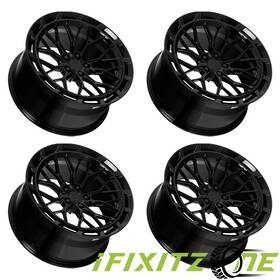 Dolce Magari-210554gb25 Magari 20x10.5 5x114.3 25mm Gloss Black Wheel 20 Inch Rim New Set Of 4