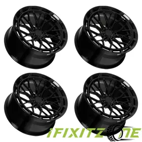 Magari-210554gb25 Dolce Magari 20x10.5 5x114.3 25mm Gloss Black Wheel 20 Inch Rim New Set Of 4