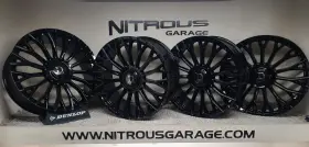 Roma-229500gb Dolce 22 Roma Black Staggered Wheels Fits Jaguar Xj Xj8 Xjl Sedan 2009-2019