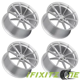 Veloce-28554gsf Dolce Veloce 20x8.5 5x114.3 38mm Gloss Silver Machined Face 20 Inch Rim Set Of 4