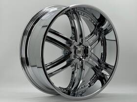 Dropstar Ds02324192 4pc 24 Inch Wheels Style Ds02 24x10 Et 10 Chrome Finish 5x115 #138