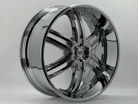 Ds02324192 Dropstar 4pc 24 Inch Wheels Style Ds02 24x10 Et 10 Chrome Finish 5x115 #138