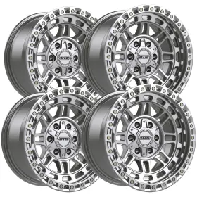 603ms-8906800 Dropstar Trail Series Set Of 4 603ms 18x9 6x135/6x5.5 Inch 0mm Silver Wheels Rims