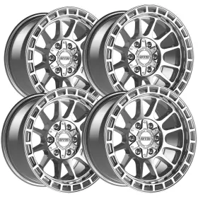606ms-2106819 Dropstar Trail Series Set Of 4 606ms 20x10 6x135/6x5.5 Inch -19mm Silver Wheels Rims