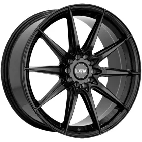 D19-177510h10873blk Drw D19 17x7.5 5x108 38mm Gloss Black Wheel Rim 17 Inch