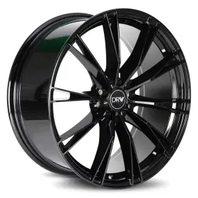 D23-177510h3873b Drw Wheels D23 17x7.5 38 5x100 73.1 Black Rims Set Of 4