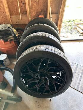 Dub S259209075 35 S259 Goat 20x9 5x5/127 35mm Gloss Black Wheels Rims Set Of 4 With Tires