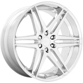 Dub S265260089 30 One 26x10 S265 Dirty Dog 6x135 30 Chrome Wheel Rim 87.1