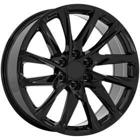 Eclipse Replicas Rep205-24185b 205 24x10 6x5.5 Inch 28mm Gloss Black Wheel Rim 24