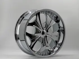 810229561392008c Eco 22 Inch Wheels Style 810 22x9.5 Chrome Finish 6 Lug 6x139.7 Et 20 #65