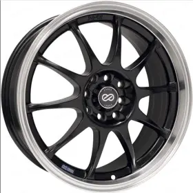 409-770-12bk Enkei For J10 17x7 Matte Black Wheel With Machined Lip 5x100/114.3 Bolt Pattern