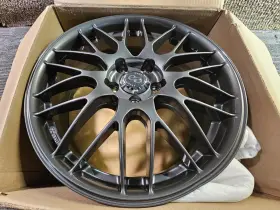 442-770-8045gm Enkei Qty 1 Ekm3 Gunmetal Black Multi-spoke Wheel Rim 17x7 5x100mm 45mm