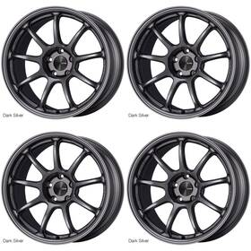 Enkei 540-890-6530ds 4x Pf09 Wheels 18x9 / 5x114.3 Et 30 Cb 75 Dark Silver