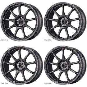 540-890-6530ds Enkei 4x Pf09 Wheels 18x9 / 5x114.3 Et 30 Cb 75 Dark Silver